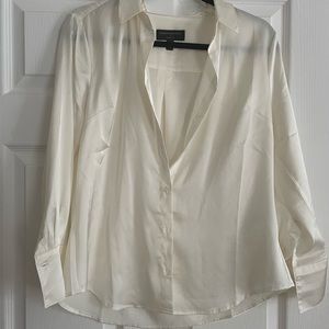 Semi sheer silky Banana Republic button down